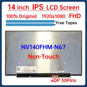 14 Inch IPS Laptop LCD Screen NV140FHM N67 NV140FHM-N67 V8.0 Display Matrix Panel Replacement 1920x1080 eDP 30 Pins Non-Touch