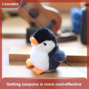 【CANAMEK 】 Cartoon Penguin Keychain Cute Plush Key Ring For Girls Gifts Creative School Toy Doll Bag Pendant