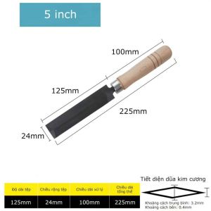 Dũa kim cương mài lưỡi cưa gỗ cầm tay Nhật Bản thép carbon cao cấp chống mài mòn giũa cưa gỗ chuyên nghiệp - FELLA