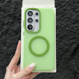 Original Candy Matte For Magsafe Magnetic Case For Samsung S26 S25 S24 S23 Ultra Plus FE A57 A37 A17 A56 A36 A26 A55 A35 Cover