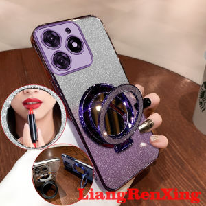 Case for tecno spark 10 pro TECNO SPARK 10 C SPARK 10C phone case Softcase Silicone shockproof Cover new design Clear aesthetic Cosmetic mirror with holder SFSHZJ01