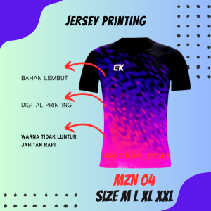 Setelan Baju & Celana Badminton Kaos Bulutangkis Sepak BolaVolly Printing Jersey Badminton Futsal Jogging Dewasa