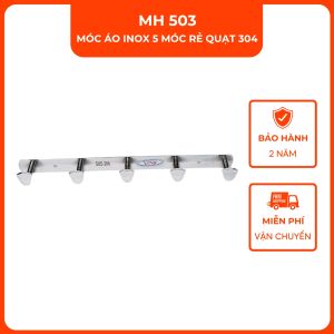 Móc áo inox 5 móc rẻ quạt 304 VINA MH503