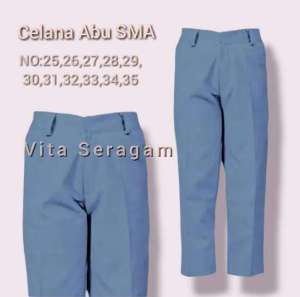 Celana Abu Abu SMA Seragam Sekolah