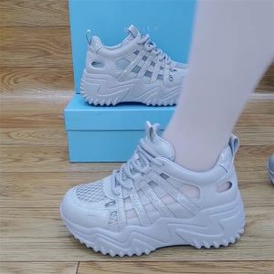 [Free Shipping] European-Style Mesh Breathable Rhinestone WomenS Trendy 2026 Summer New Thick-Soled Casual Sports Sandals