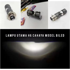 Lampu Utama LED H6 AOZORA  Modelan Cahaya Biled flat Cut
