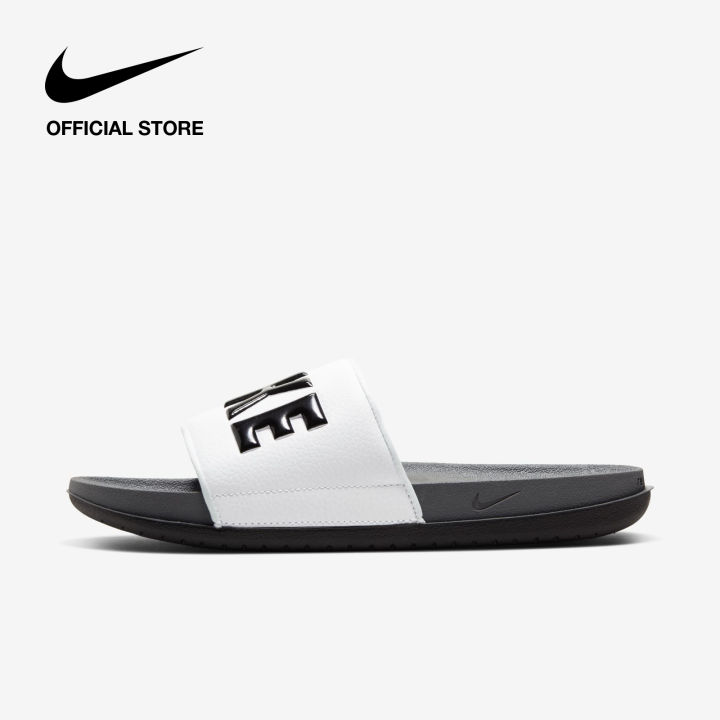 Grey nike store slides mens