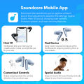 Soundcore Liberty 4 Pro by Anker,  Noise Cancelling Wireless Earbuds,  7-Sensor and Real-Time Adaptive Noise Cancelling. 