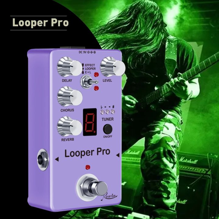 Rowin Delay Tuner Chorus Reverb Looper Guitar Digital MultiEffect