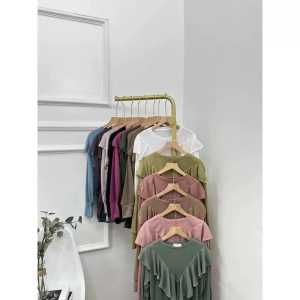 NAIAKDAUN - Blouse Ruffle Wanita Terbaru | Atasan Wanita Rumbai Knit