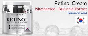 Essentially KateS Retinol Cream for Face and Eye The Gentle Revolution K-Beauty Moisturizer with Hyaluronic Acid and Vitamin E Gentle Hydrating Firming 50 ml (1.7 fl oz) (Pack of 2)