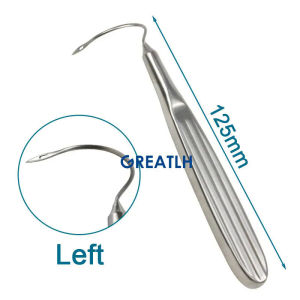 GREATLH 12.5cm Puncture Traction Suspension Needle Left Right Stainless Steel Instrument
