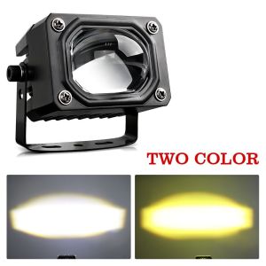 2PCS 40W mini driving light V7 Pro high/low beam white and yellow LED headlights Korea LED chip