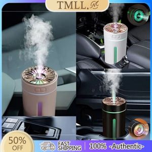 Car humidifier Phantom Cup Colorful Night Light Air Purifier Atomization Aromatherapy Sprayer Car Oxygen Bar Eliminate Odor New Small Quiet Portable USB Car Aromatherapy Humidifier Car Interior Accessories