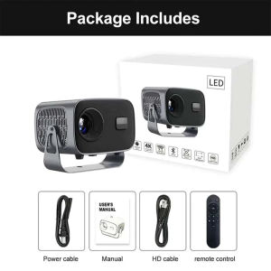 A10 PRO HD Portable Projector  Android WiFi 6 Bluetooth 5.0 4K Support Home & Outdoor Cinema