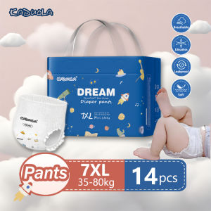 Kaduola Mega Size Baby Diapers 7XL Ultra-Soft Diaper Pants XXXXXXXL Super Thin & Breathable Pull-ups Lampin For Chubby Baby & Toddler【35-80Kg】