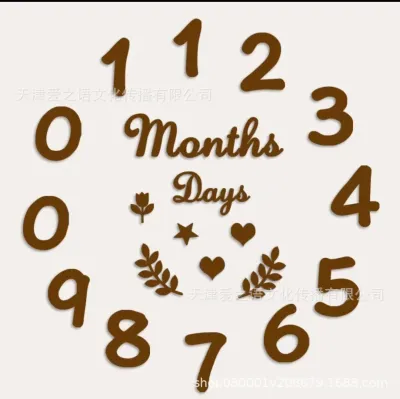 Newborn Baby Monthly Growth Milestone Blanket Photography Props for Boy and Girl Background Cloth Commemorate Photo Props