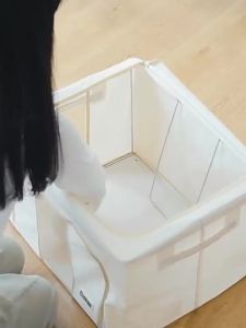 Organizer Storage Eco-friendly Waterproof Oxford Fabric Foldable Six Steel Frame Moving Clothes Quilt Storage