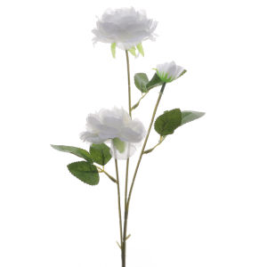 60cm 3 Heads Artificial Peony Flower Long Stem Silk Rose Fake Flowers For Wedding Decoration Diy Craft Christmas Home Table Decor