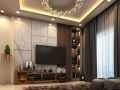 Nẹp nhựa-Nẹp trang trí PVC vân đá, gỗ/Nẹp thắt lưng ngang vân đá, gỗ. 