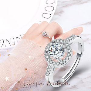 Lareyna Aravenda Cincin Wanita S925 Korea Mata Kristal Crystal Mewah CC014
