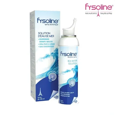 [HSD 9.2027] Dung dịch xịt mũi nước muối biển đẳng trương trẻ em Fysoline Isotonic Spray (Pháp) vệ sinh cấp ẩm giảm sổ nghẹt mũi bé
