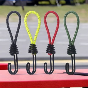 4 cái lều dây co giãn móc cắm trại ngoài trời đa năng vải lều cố định dây móc nối leo núi phụ kiện ngoài trời