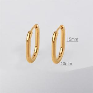 J&J Fashion Jewerly Earrings For Women Stainless Steel Non-Tarnish U-shaped earrings punk style Free Box