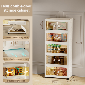 Storage Cabinet Childrens wardrobe Foldable storage box With Wheel Home Wardrobe Organizer 收納櫃