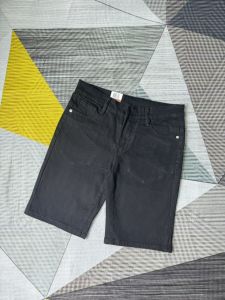 Quần short jean nam ĐEN TRƠN đẹp phong cách 2024 vải jean dày mềm kiểu dáng trẻ trung đúng form giá tốt