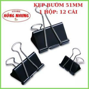 [ Hỏa Tốc ] Hộp Kẹp Bướm ( Hộp 12 Cái) Echoolax Loại  51 Mm Giúp Bạn Sắp Xếp Gọn Gàng Hồ Sơ Tài Liệu
