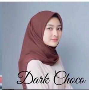 kerudung Hijab Segi Empat Bella Polos Bahan double hycon