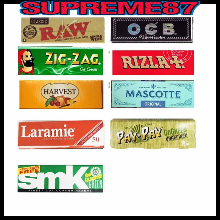 70mm Rolling Papers RYO (Mascotte/Gizeh/OCB/Harvest/Jumbo/Paypay ...