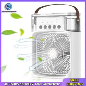 Winnereco 3 In 1 Portable Humidifier Fan with Timing Household Water Mist Fan Multifunctional Electric Cooling Fan for Home Office