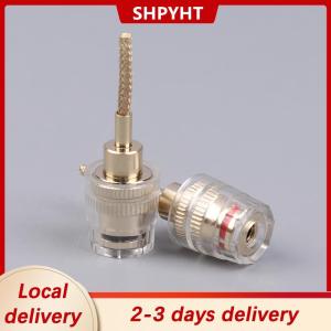 [COD] SHPYHT Local delivery Ship within 24 hours 2 4Pcs 4MM Banana Female To 2MM Pin Connector HIFI Cable Adapter Plug Braided Copper Wire Socket
