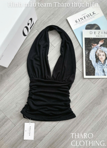 Áo Cổ Yếm Hở Lưng Nhún Sườn - Tharo Clothing [AO00269]