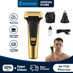 SHINON SH-7710 Set Alat Cukur Kumis Jenggot Pria All in One / Alat Cukur Rambut Elektrik Original / Alat Cukur Rambut / Alat Cukur Rambut Elektrik / Jenggot / Kumis / Mesin Cukur Portable / Trimmer Elektrik