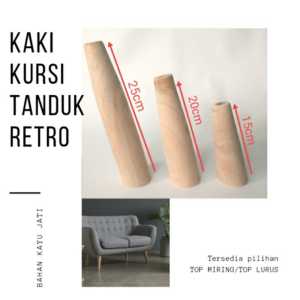 kaki stool sofa retro / kaki sofa kayu jati murah