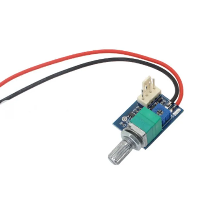Régulateur De Vitesse PWM 12V DC Pour Ventilateur – Avec Bouton De Réglage – Compatible Fils 2/3/4 – Neuf
