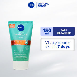 NIVEA Face Cleanser Derma Skin Clear Face Scrub with Salicylic Acid & Niacinamide 150ml