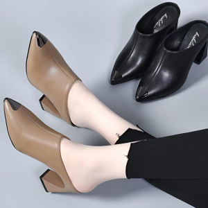 Mueller Slippers Flexible and Durable Work Shoes Chunky Heel Wear-resistant and Non-slip No Heel