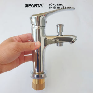 Sen Liền Vòi 1 lỗ (Chân) Chất Liệu Đồng Mạ Crom