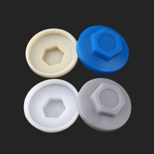 Plastic External Hexagonal Drilling Screw Waterproof Cap 5.2mm Self-drilling Self-tapping Nut Plastic Cap