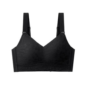 Veimia Breast Holding Push Up Underwear Womens Gathered Petal Bra Seamless Lightweight Anti-Sagging Lingerie