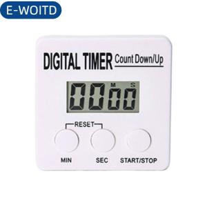 E-WOITD Hẹn giờ 99 phút có thể điều chỉnh điện tử đếm ngược hẹn giờ nhà bếp nhắc nhở dây đeo từ tính đứng