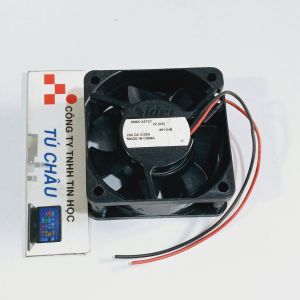 Quạt 6Cm dày 2.5Cm / Điện áp DC 24V loại 2 dây nối nguồn (Quạt tháo máy LK)