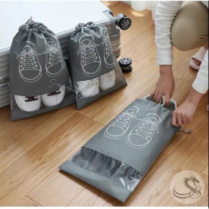 TAS SERUT SEPATU / TRAVEL SHOE BAG / KANTONG PENYIMPANAN SEPATU WATERPROOF PORTABLE V21
