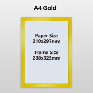 SG Stock A4 Magnetic Sign Holder Photo Award Frame Poster Display for Document Certificate Paper Picture Art Display