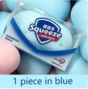 SG Ready Stock Soap Squeeze Squishy Toy Crunchy Beads Sensory Stress‑Relief Fidget Toy 3 Colors Available