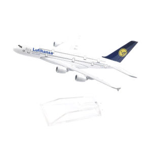 2025JASON TUTU 16cm Lufthansa Airbus 380 Aircraft Model Planel Airplane Diecast Metal 1/400 Scale Planes